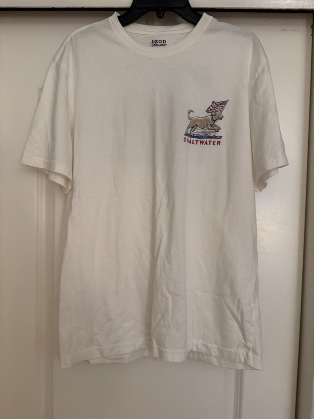 Izod White Short-Sleeve Saltwater Graphic Tee